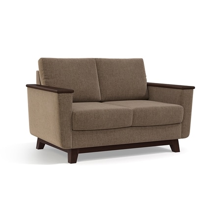 Corby Premium 2 Seater Fabric Sofa in Mist Brown Colour
