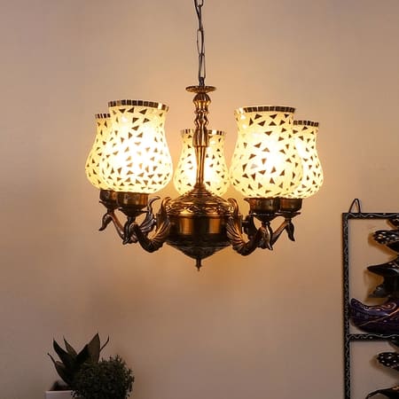 Devansh Solid Wood Electric Wall Light in Multi Colour with Multi Shade Count of 1 Light