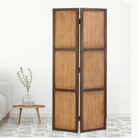 Rozann Solid Wood 4 Panel Room Divider