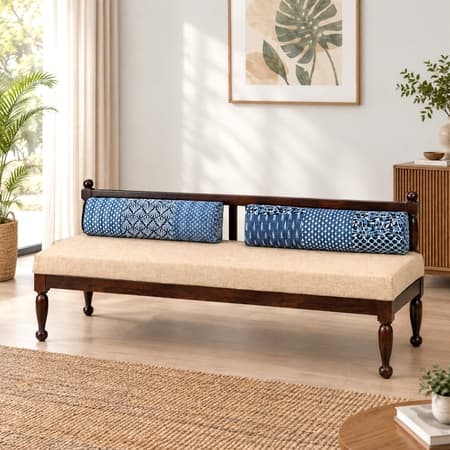 Daylesford Sheesham Wood Mid Century Diwan