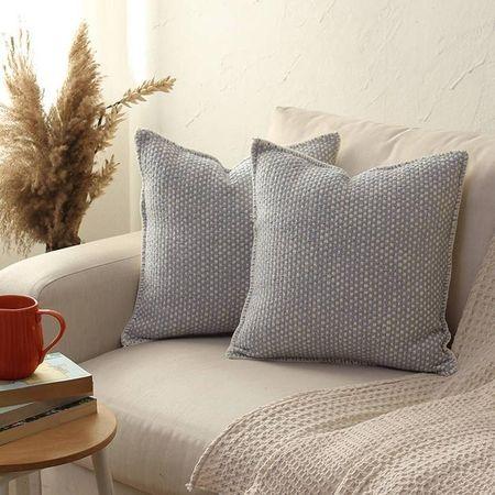 Vindhya Blue Cotton Cushion Cover