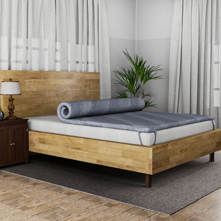 Drilled Air Cool Memory Topper 72X72