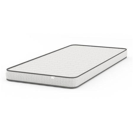 SimplyWud Essential Mattress Single Colour White & Grey (Mattress Thickness : 4 Inches, Mattress Dimensions : 78 x 36 in)
