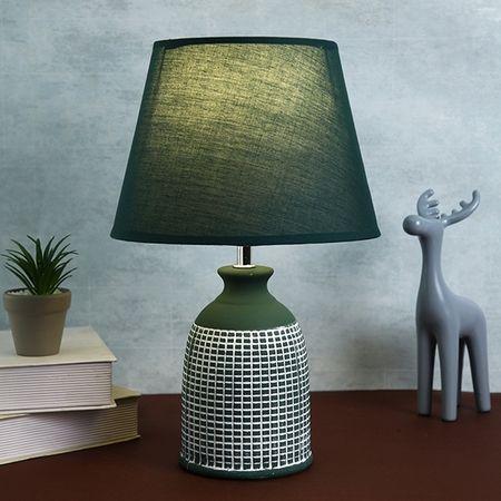 Ceramic Table Lamp Green Timeless Elegant Design