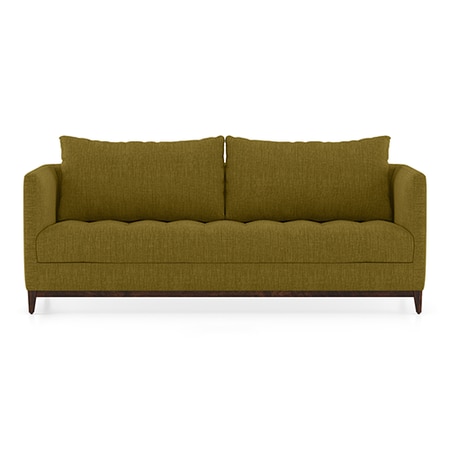 Florence Premium 3 Seater Fabric Sofa in Olive Green Colour