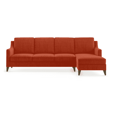 Abbey Sectional Sofa (Colour : Lava, Cushion : Hard, Seater : Right Aligned 3 Seater + Right Aligned Chaise)