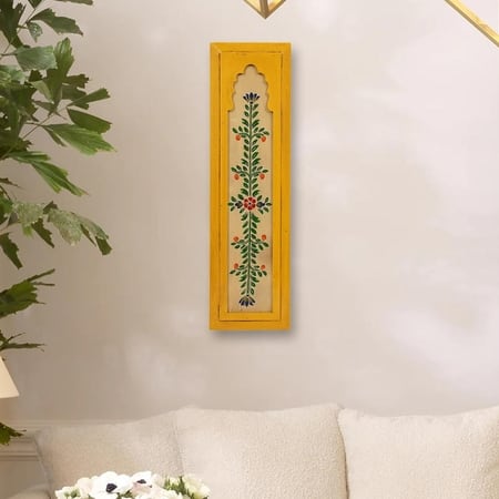 Desert Art MDF Decorative Wall Hanging Frame in Yellow Colour