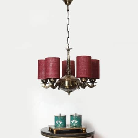 Devansh Solid Wood Electric Wall Light in Blue Colour with Blue Shade Count of 1 Light