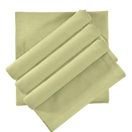 Luxe Home Cotton Kitchen Napkin for Dining Table and Kitchen Set of 4 (Green, 45x45 cm)