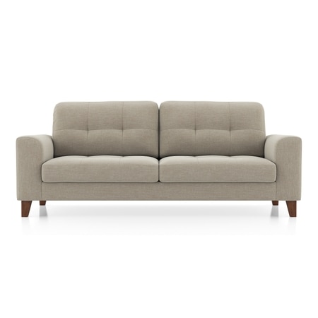 Verona Essential 3 Seater Fabric Sofa In Oyster Beige Colour