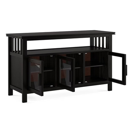 Rhodes 3 Door Solid Wood Sideboard in Mango Mahogany Finish