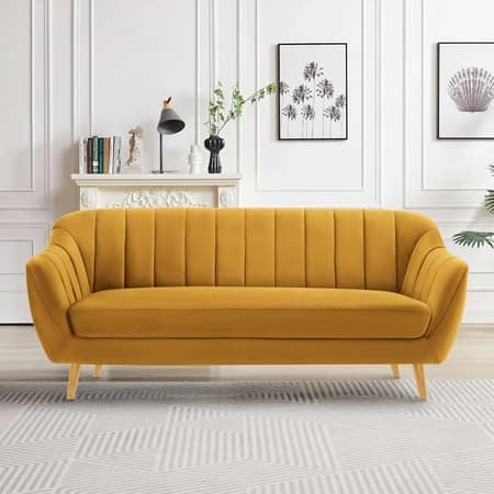 Neo Fabric Sofa - Yellow
