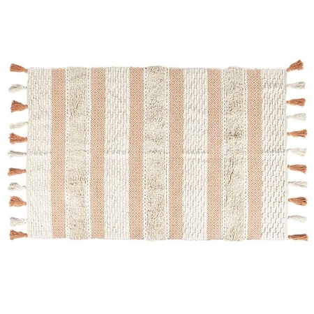 Handwoven & Tufted Rust Rug