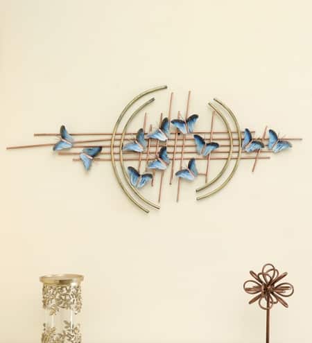 W-ABSTRACT Abstract Metal Wall Decor in Multicolor Set of 1
