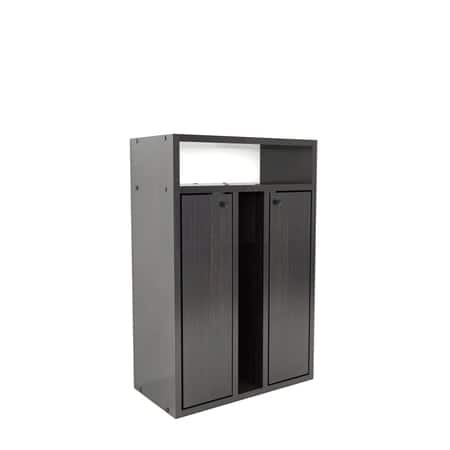 Ren Engineered Wood Bedside Table in Wenge Finish
