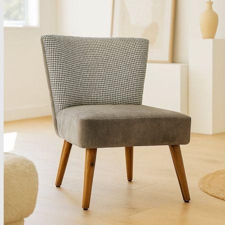 Rowan Accent Chair in Light Grey Colour