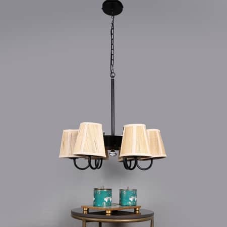 Devansh Dual Gold Metal  Wallmounted Lamp With Cotton Gold Metal  Shade