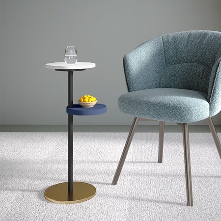 Palmer Metal Drink Table In Gold Finish