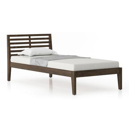 Elwyn Nonstorage Single Bed Finish Danish Walnut