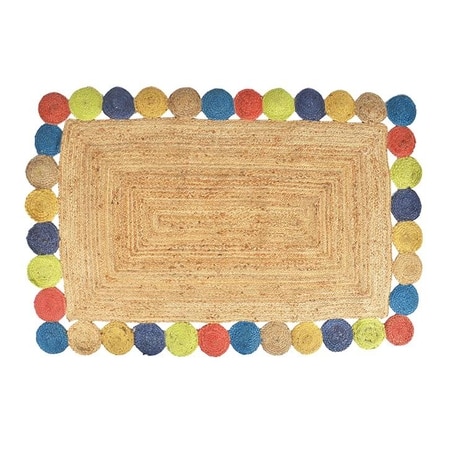 Hand Braided Jute Rectangular Rug