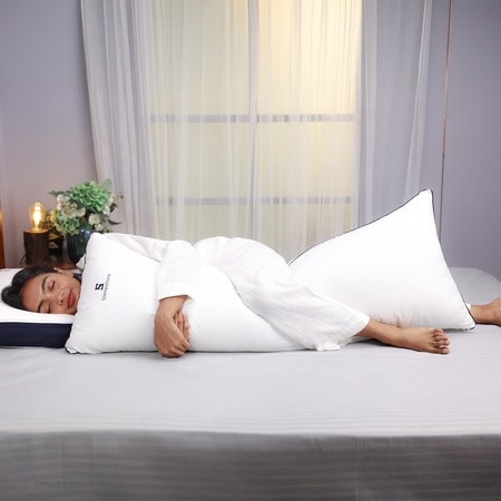 Cuddle Pillow Ultra Soft Fiber for full body comfort for sleeping