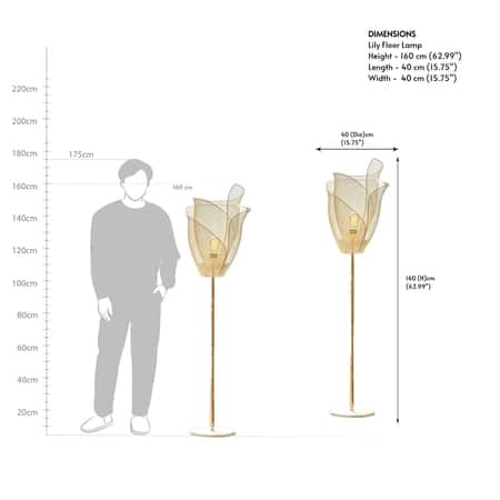 Lily Handcrafted Floor Lamp