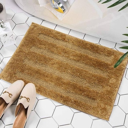 Mercy Gold Solid Natural Fiber 24x16 inches Anti-Skid Bath Mat