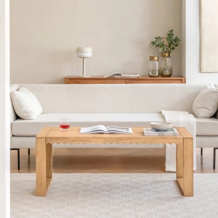 Aadison Kittie Solid Wood Coffee Table