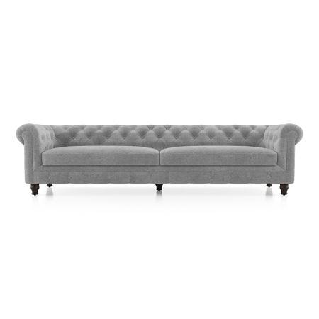 Winchester Essential 4 Seater Fabric Sofa In Granite Weave