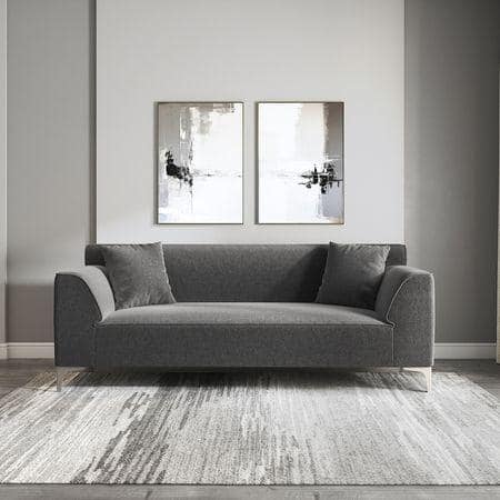 Wynn 3 Seater Fabric Sofa in Urban Grey Colour