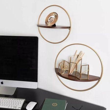 WOODENMOOD Round Wall Rack