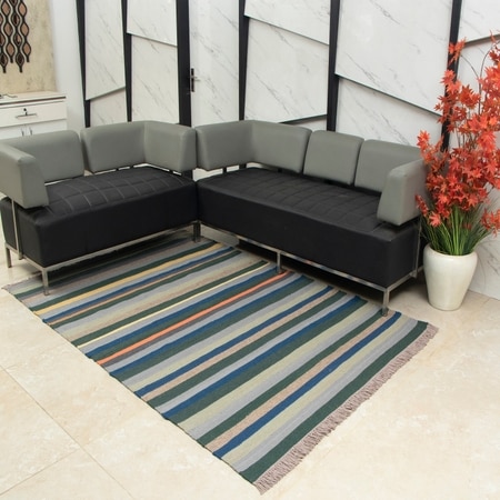 StripAB Dhurrie 5 X 7