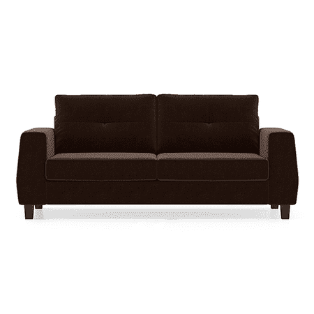 Edward 3 Seater Fabric Sofa (Dark Earth)