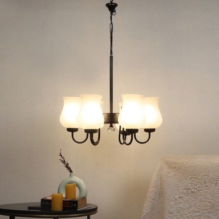 Devansh Gold Antique Wall Mounted Lamp With Off-White Cotton Shade
