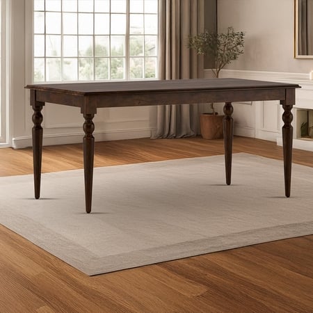 Mirasa 6 Seater Dining Table In Mango Walnut Finish