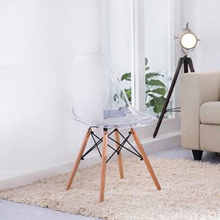 DSW Chair Replica in  Clear Colour