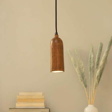 Cedar Teak Wood Pendant Light