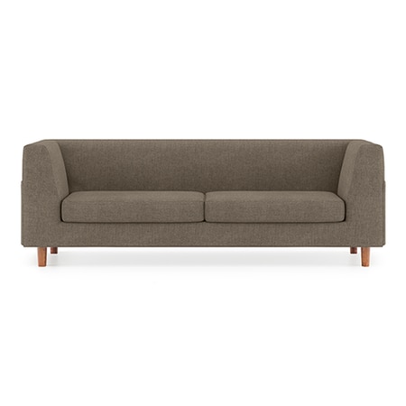 Rubik Premium 3 Seater Fabric Sofa in Mist Brown Colour