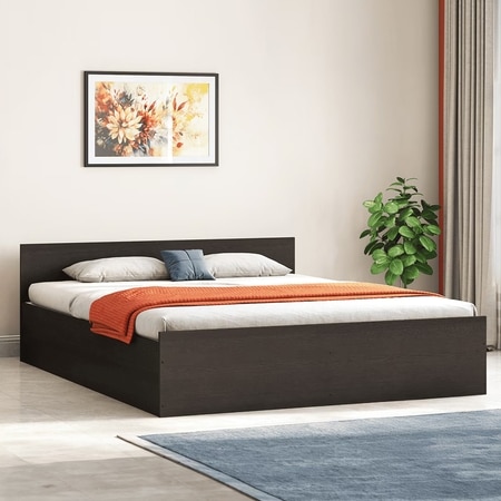 Sadie King Size Box Storage Bed In Dark Wenge Finish
