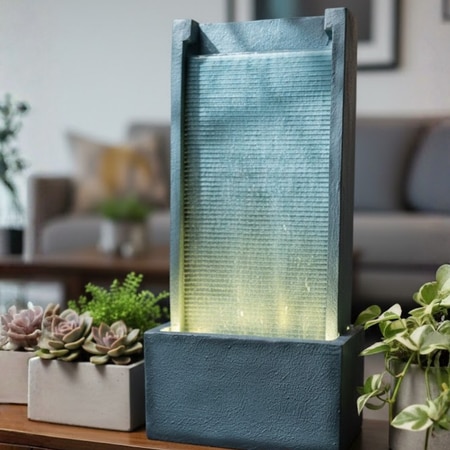 Blue Slate River Water Fall Water Fountain