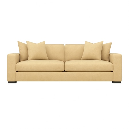 Lawson 2 Seater Sofa In Leatherette Cream Color