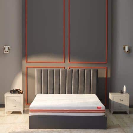 Quboid 3 Zoned NRG Layer Medium Firm Qube Cell Mattress with Zero Motion Transfer (78 x 72 in, 8 Inches)