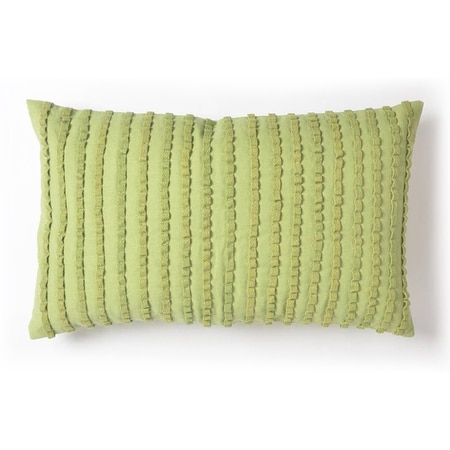 Embellished Lime Lumbar Cushion Cover
