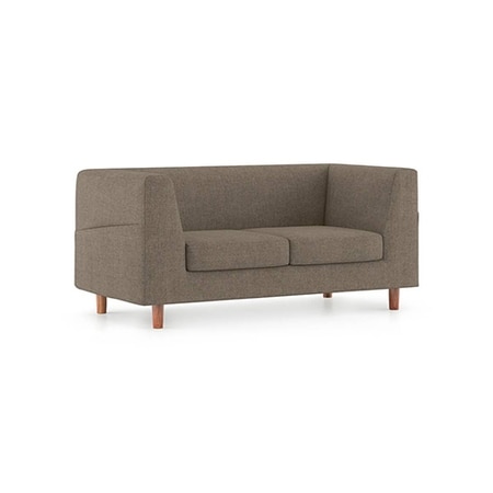 Rubik Premium 2 Seater Fabric Sofa in Mist Brown Colour