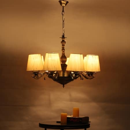 Devansh Gold Antique Wall Mounted Lamp With Beige Jute Shade