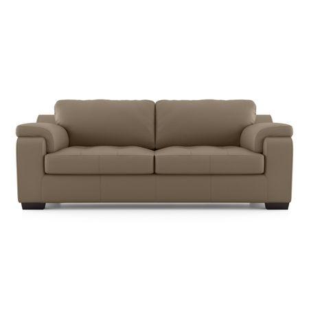 Trissino 3 Seater Premium Italian Leather Sofa In Dark Truffle