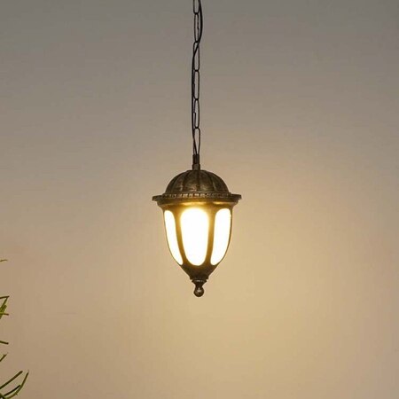 Garrett Gold And Black Outdoor Hanging Light