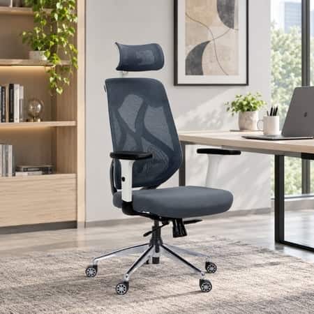 Butterfly High Back Ergonomic Mesh Office Chair in Grey Colour