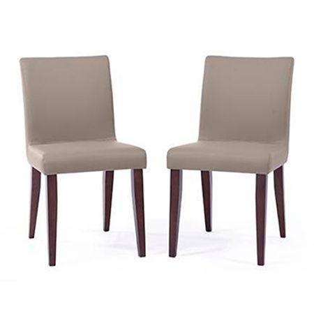Persica Solid Wood Dining Chair Set Of 2 In Dark Walnut Finish