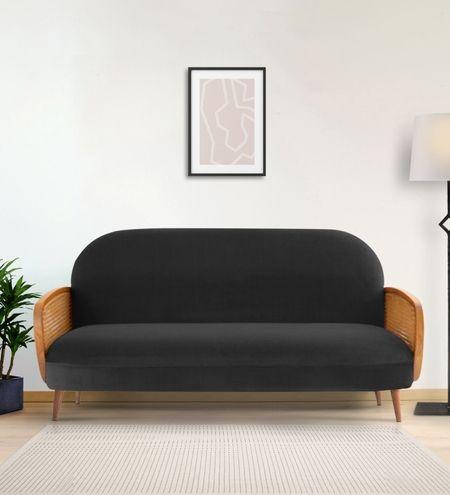 Holden Fabric Sofa (Black)